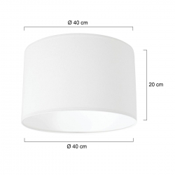 Steinhauer Lighting Lampenschirm K10682S 40 cm