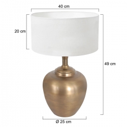 Steinhauer Lighting Tischleuchte Brass 7206BR