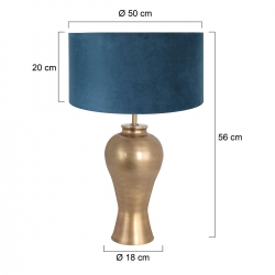 Steinhauer Lighting Tischleuchte Brass 7306BR