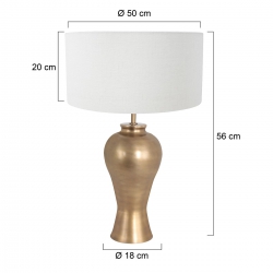 Steinhauer Lighting Tischleuchte Brass 7308BR