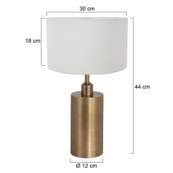 Steinhauer Lighting Tischleuchte Brass 7311BR