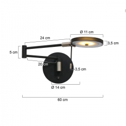 Steinhauer Wandhleuchte Turound LED 2734ZW