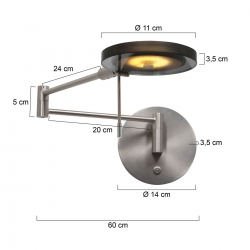 Steinhauer Wandleuchte Turound LED 2734ST