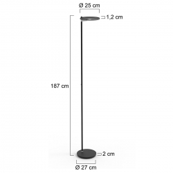 Steinhauer Stehleuchte Turound LED 2993ZW