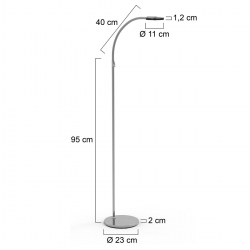 Steinhauer Stehleuchte Turound LED 2991ST