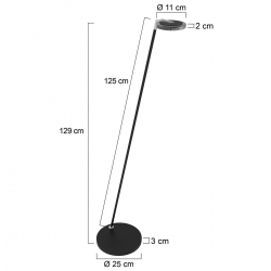 Steinhauer Stehleuchte Turound LED 2664ZW