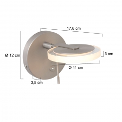 Steinhauer Wandleuchte Turound LED 3096ST