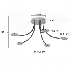 Steinhauer Deckenleuchte Turound LED 3375