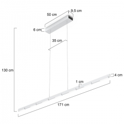 Steinhauer Bloc 3297 Pendelleuchte