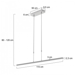 Steinhauer  Bande LED 3319 Pendelleuchte