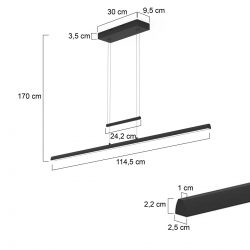 Steinhauer  Profilo LED 3317 Pendelleuchte