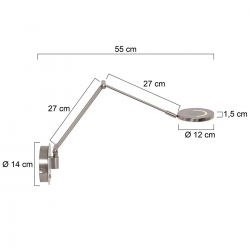 Steinhauer Wandleuchte Soleil LED 3259ST