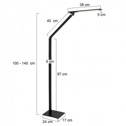 Steinhauer Lighting Stehleuchte Serenade 2685ZW