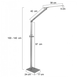 Steinhauer Lighting Stehleuchte Serenade 2685ST