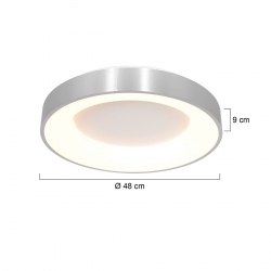 Steinhauer Lighting Deckenleuchte Ringlede 2563ZI 2563W