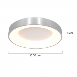 Steinhauer Lighting Deckenleuchte Ringlede 2562ZI 2562W