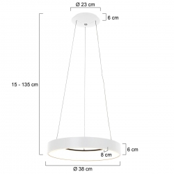 Steinhauer Lighting Pendelleuchte Ringlede 3299W