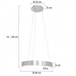 Steinhauer Lighting Pendelleuchte Ringlede 2695ZI