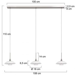 Steinhauer Lighting Pendelleuchte Tallerken 2654ST