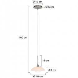 Steinhauer Lighting Pendelleuchte Tallerken LED 2655ST