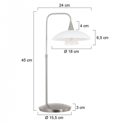 Steinhauer Lighting Tischleuchte Tallerken LED 2657ST