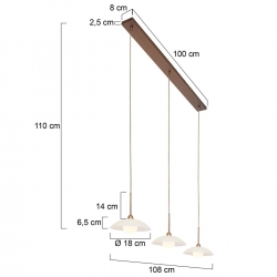 Steinhauer Lighting Pendelleuchte Sovereign Classic LED 2739BR