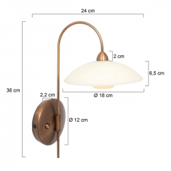 Steinhauer Lighting Wandleuchte Sovereign Classic LED 2741BR