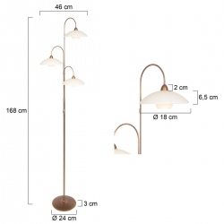 Steinhauer Lighting Stehleuchte Sovereign Classic LED 2744BR