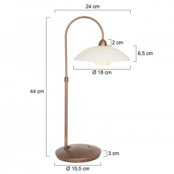 Steinhauer Lighting Tischleuchte Sovereign Classic LED 2742BR