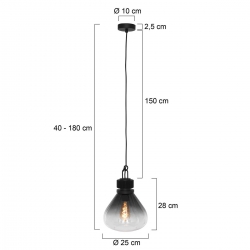 Steinhauer Lighting Pendelleuchte Flere LED 2669ZW