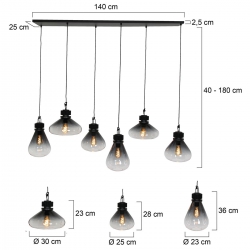 Steinhauer Pendelleuchte Flere 2672ZW