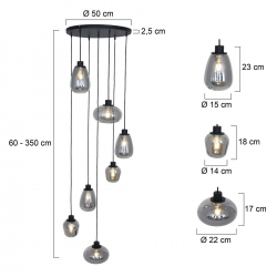 Steinhauer Lighting Pendelleuchte Reflexion LED 2679ZW