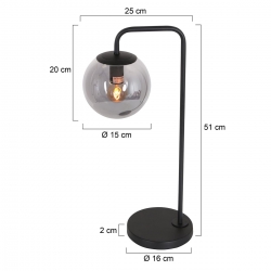 Steinhauer Lighting Tischleuchte Bollique 3324ZW