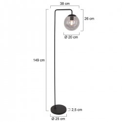 Steinhauer Lighting Stehleuchte Bollique 3325ZW