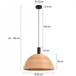 Steinhauer Lighting Pendelleuchte Veneer 3080BE