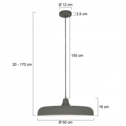 Steinhauer Lighting Pendelleuchte Krisip 2677GR