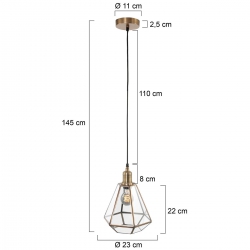 Steinhauer Lighting Pendelleuchte Pimpernel 3312BR