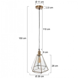 Steinhauer Lighting Pendelleuchte Pimpernel 3305BR