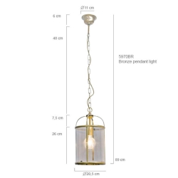 Steinhauer Lighting Pendelleuchte Pimpernel 5970BR