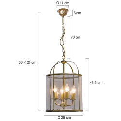 Steinhauer Lighting Pendelleuchte Pimpernel 5972BR