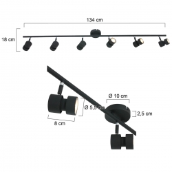 Steinhauer Deckenleuchte Natasja 7906ZW