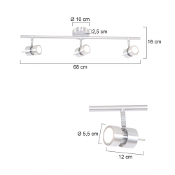 Steinhauer Lighting Deckenleuchte Natasja 7903ST