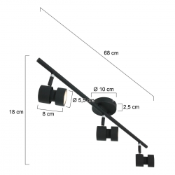 Steinhauer Lighting Deckenleuchte Natasja 7903ZW