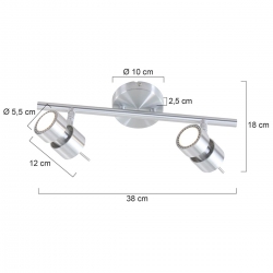 Steinhauer Lighting Deckenleuchte Natasja 7902ST