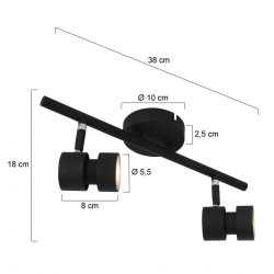 Steinhauer Lighting Deckenleuchte Natasja 7902ZW