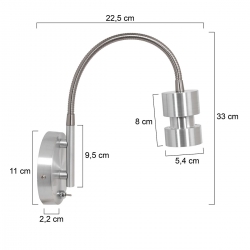 Steinhauer Lighting Wandleuchte Natasja 3094ST