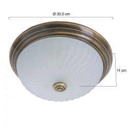 Steinhauer Lighting Deckenleuchte Ceiling & Wall 2779BR