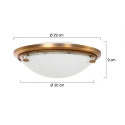 Steinhauer Lighting Deckenleuchte Ceiling & Wall 2785BR