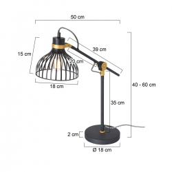 Anne Lighting Tischleuchte Dunbar 3090ZW