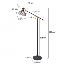 Anne Lighting Stehleuchte Dunbar 3091ZW